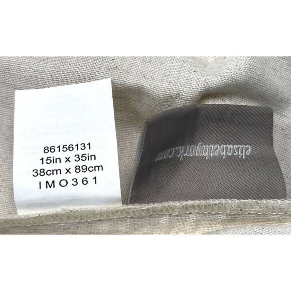 ELISABETH YORK 15"x35" Olivia Pink Lotus Embroidered PILLOW CASE Sham Home Decor - Picture 6 of 8